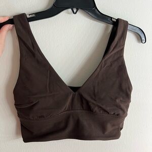 Lululemon Align V-Neck Sports Bra in Espresso, C/D Cups